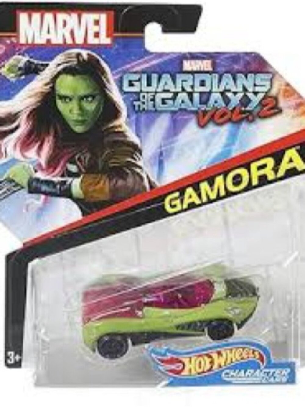 Hot Wheels Marvel Gamora Character Car – Guardians of the Galaxy Vol. 2 NIP